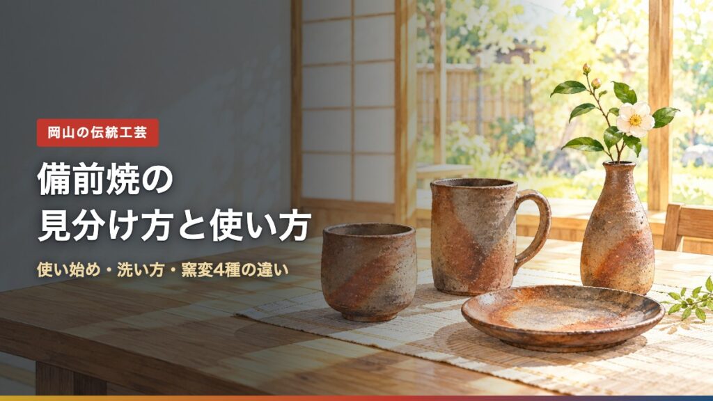 備前焼の見分け方と使い方(アイキャッチ)