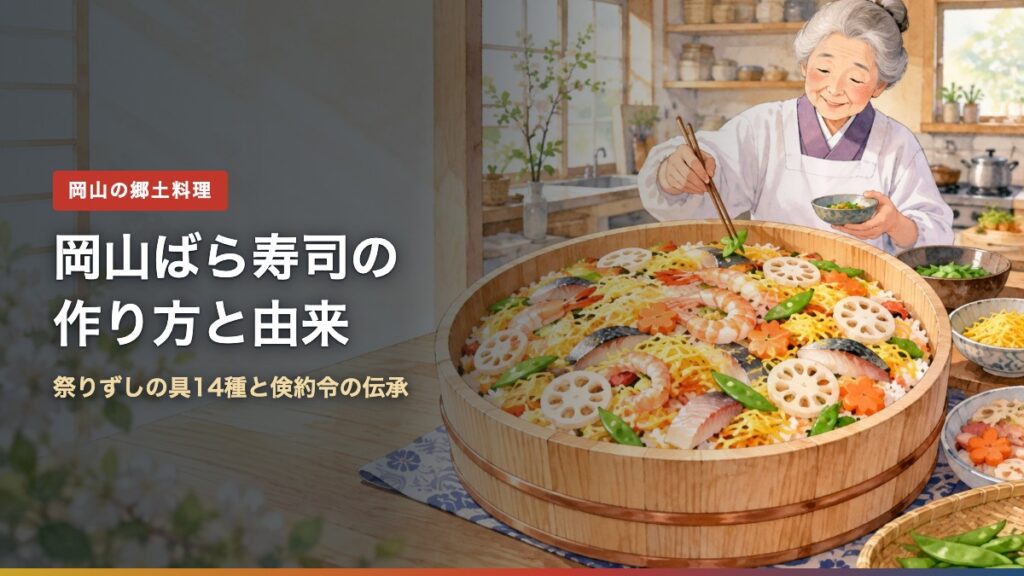 岡山ばら寿司の作り方と由来(アイキャッチ)